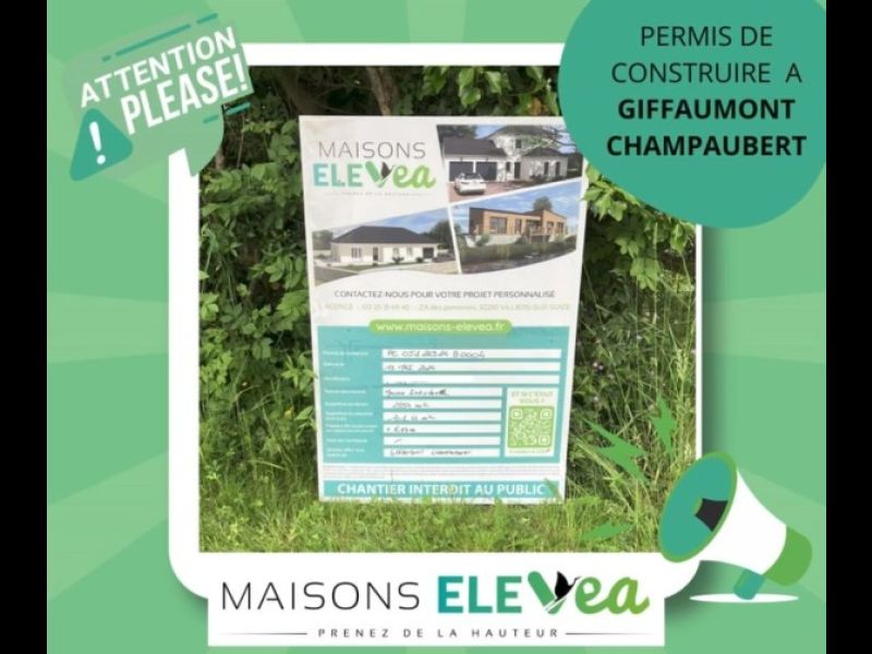 🎬Encore un permis accordé sur la commune de GIFFAUMONT CHAMPAUBERT cette fois
Merci à nos clients de nous confier leur projet de vie
 #permisdeconstruire...